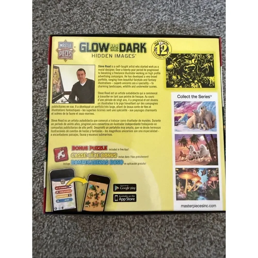 MasterPieces Glow-in-the-Dark Hidden Image 500-Piece Jigsaw Puzzle 